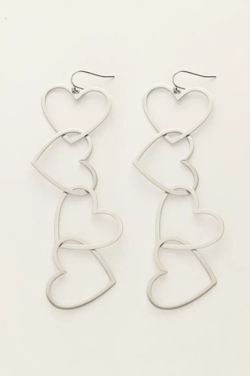 Statement Oorhangers Met Open Hartjes