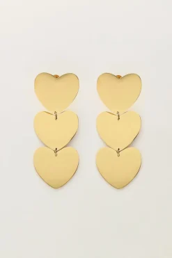 Statement Oorhangers Met Drie Hartjes
