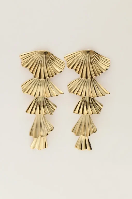 Statement Oorhangers Met Blaadjes