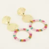 Statement Oorhangers Met Multikleur Kraaltjes