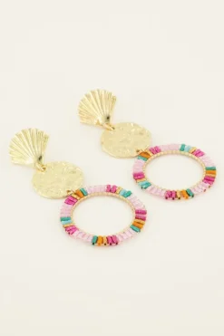 Statement Oorhangers Met Multikleur Kraaltjes