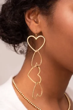 Statement Oorhangers Met Open Hartjes