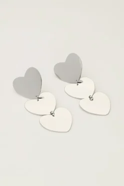 Statement Oorhangers Met Drie Hartjes