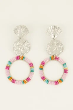 Statement Oorhangers Met Multikleur Kraaltjes