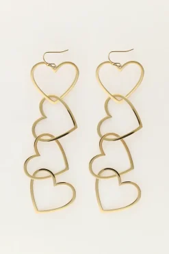 Statement Oorhangers Met Open Hartjes