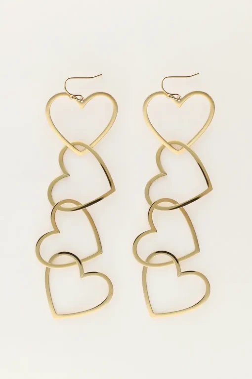 Statement Oorhangers Met Open Hartjes