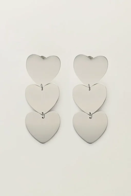 Statement Oorhangers Met Drie Hartjes