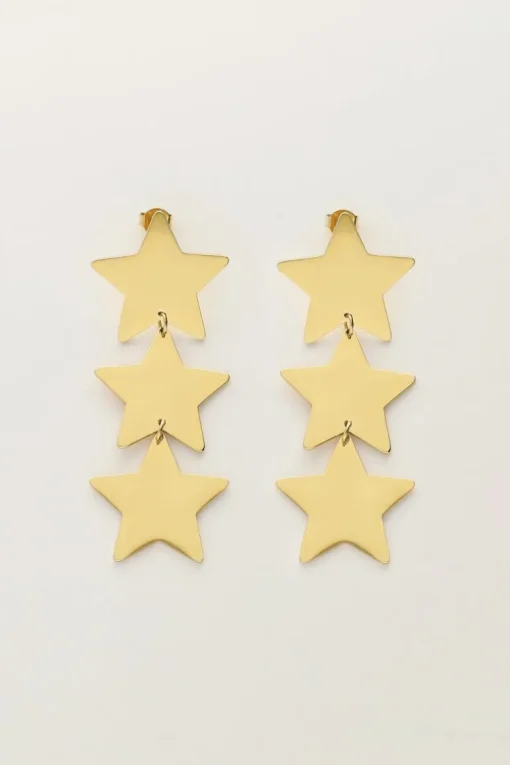 Statement Oorhangers Met Drie Sterren