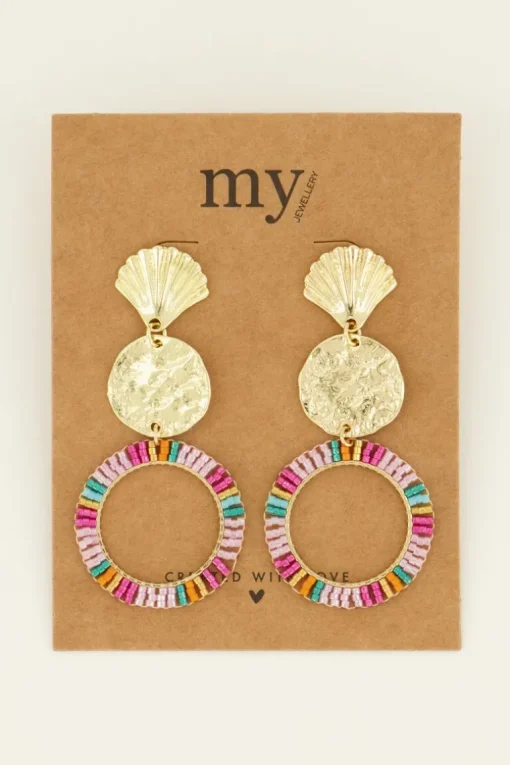 Statement Oorhangers Met Multikleur Kraaltjes
