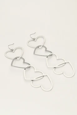 Statement Oorhangers Met Open Hartjes