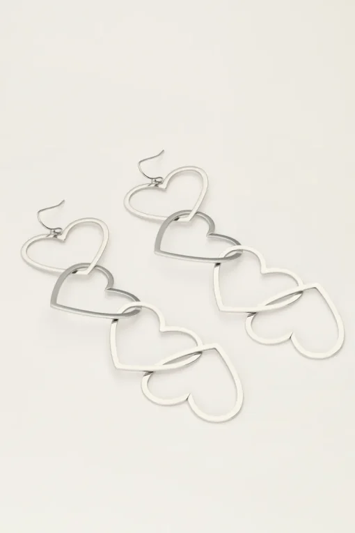 Statement Oorhangers Met Open Hartjes