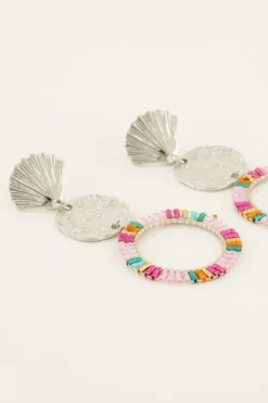 Statement Oorhangers Met Multikleur Kraaltjes