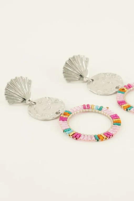 Statement Oorhangers Met Multikleur Kraaltjes
