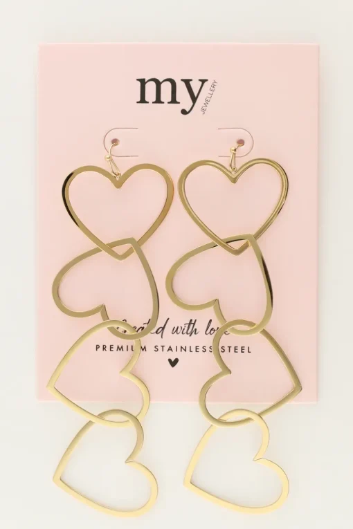 Statement Oorhangers Met Open Hartjes