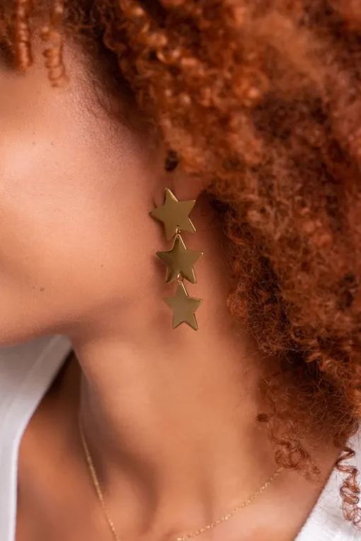 Statement Oorhangers Met Drie Sterren