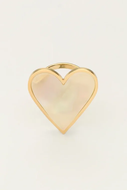 Statement Ring Met Groot Hart
