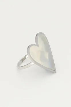 Statement Ring Met Groot Hart