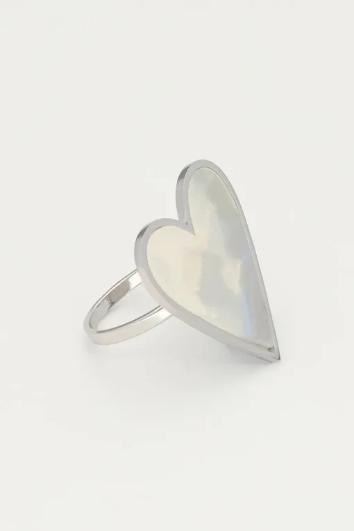 Statement Ring Met Groot Hart