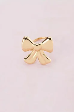 Statement Ring Met Grote Strik En Hart