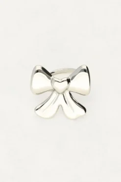 Statement Ring Met Grote Strik En Hart