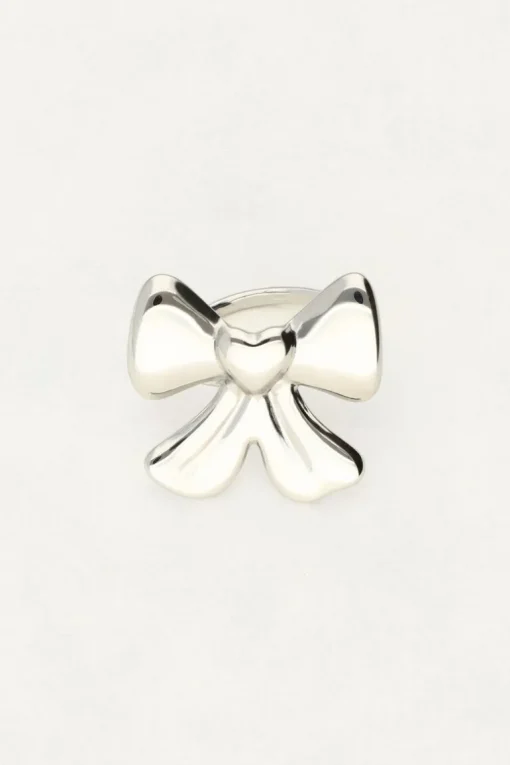 Statement Ring Met Grote Strik En Hart