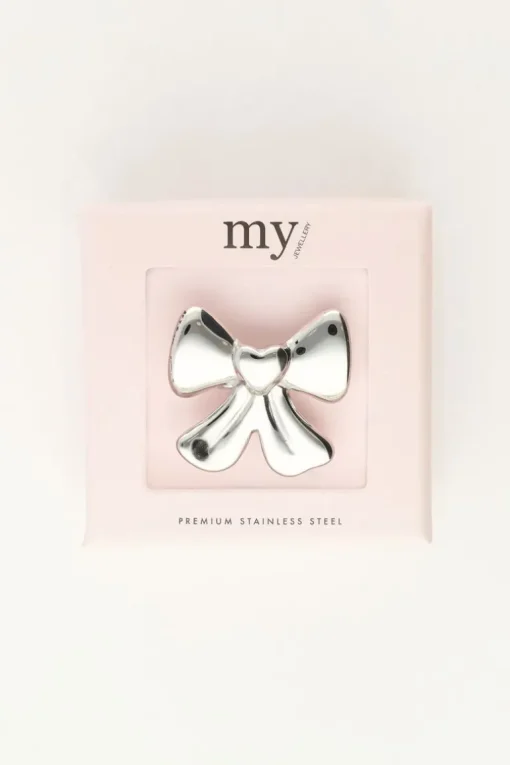 Statement Ring Met Grote Strik En Hart