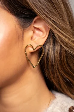 Statement Studs Met Groot Open Hart
