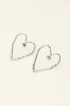 Statement Studs Met Groot Open Hart