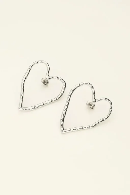Statement Studs Met Groot Open Hart