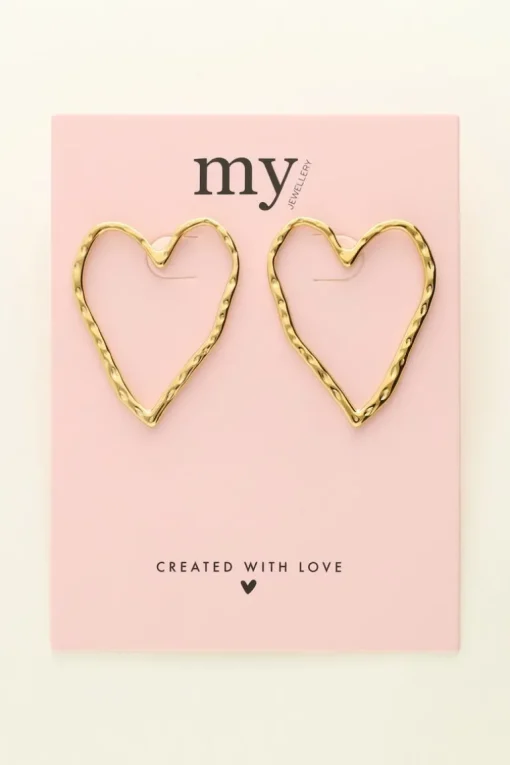 Statement Studs Met Groot Open Hart
