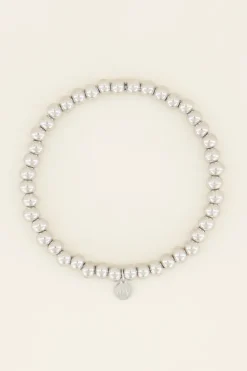 Stretch Armband Stalen Kralen