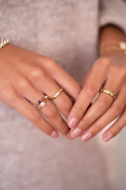 Stretch Ringen Set Met Parels & Kralen
