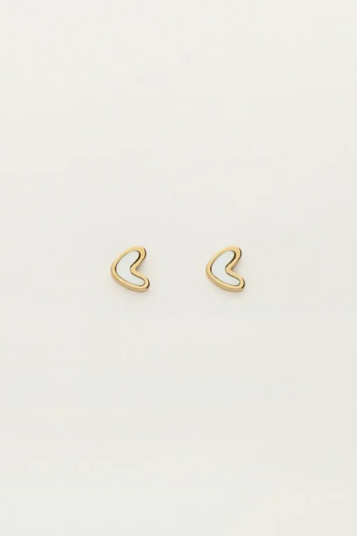 Studs Hart Met Parelmoer
