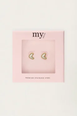 Studs Hart Met Parelmoer