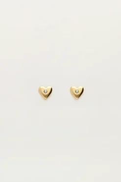 Studs Met Hartje En Strass