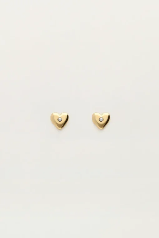 Studs Met Hartje En Strass