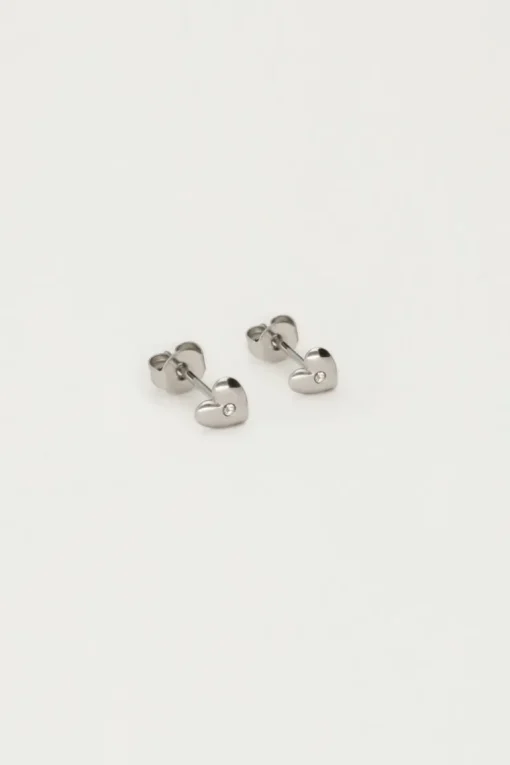 Studs Met Hartje En Strass