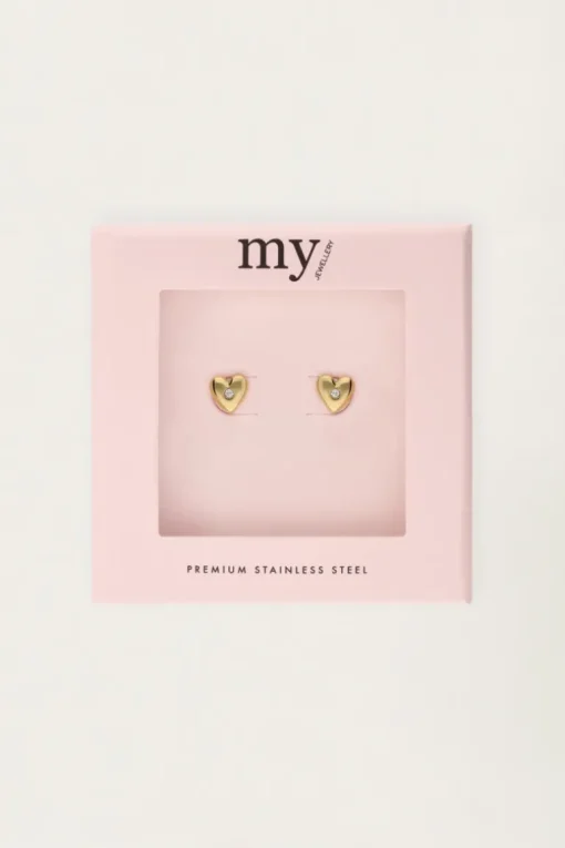 Studs Met Hartje En Strass