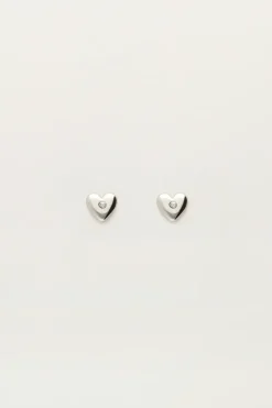Studs Met Hartje En Strass