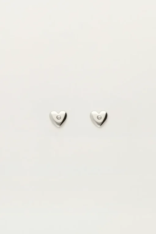 Studs Met Hartje En Strass