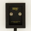 Studs Met Initial Van Strass
