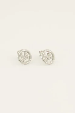 Studs Met Initial Van Strass
