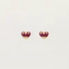 Studs Paars Mini Hart