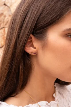 Studs Rond Met Strass