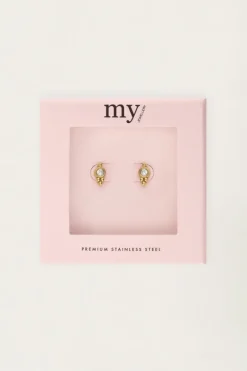 Studs Rond Met Strass