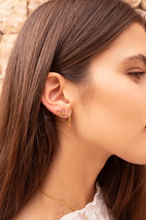 Studs Ster Met Strass