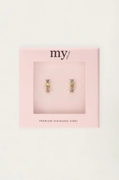 Studs Ster Met Strass