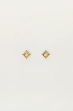 Studs Vierkant Met Strass