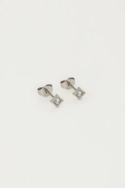Studs Vierkant Met Strass