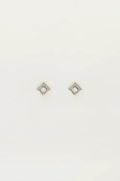 Studs Vierkant Met Strass